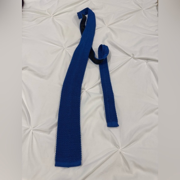 Vintage Other - Vintage Longobardi Italian Men's Silk Blue Knit Tie